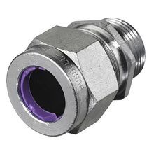 Wiring Device-Kellems SHC1038ZP Form 3 Standard Duty Straight Cord Connector, 3/4 in NPT Trade, 1 Conductor, Cable Openings: 0.75 to 0.88 in, Machined Steel, Zinc Plated