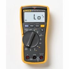 Fluke® FLUKE-117 Compact True-RMS Electrician Multimeter, 6/60/600 VAC/VDC, 10 A, 40 MOhm Resistance, Backlit LCD Display