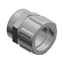 T&B® Shureseal LTA05018 Straight Liquidtight Conduit Adapter, 1/2 in, UNEF-2B Thread, Steel, Zinc Plated