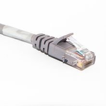 CP Technologies® ClearLinks™ C5E-LG-25-M Molded Boot Unshielded UTP Patch Cord, Category: Cat 5e, 24 AWG Bare Stranded Copper Conductor, RJ45 Modular Plug Connector, 25 ft Cord Length