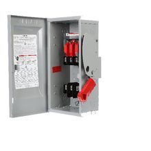 Siemens SpeedFax™ HF361N Enclosed Fusible Heavy Duty Low Voltage Safety Switch With Neutral, 600 VAC/250 VDC, 30 A, 7-1/2 hp, 5 hp, TPST Contact Form, 3 Pole
