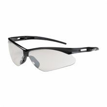 Bouton® 250-AN-10114 Anser™ Dual Lens Lightweight Protective Glasses With Adjustable Neck Cord, Anti-Scratch, Indoor/Outdoor Clear Lens, Semi-Rimless Frame, Black, Nylon Frame, Polycarbonate Lens, ANSI Z87.1+