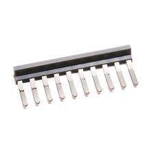 Rockwell Automation Insulated Side Jumper, 5 mm Center to Center, 10 Pole, Gray, 1492-J Blocks