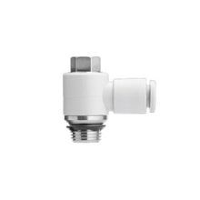 SMC® KQ2V06-U01A 90 deg Gasket Seal Universal Elbow, Elbow, 6 mm x 1/8 in, Tube x Male End Style, PBT