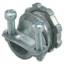 Steel City® NC301 Non-Watertight Cable Connector, 3/8 in Trade, Cable Openings: 0.18 to 0.64 in, Die Cast Zinc