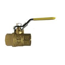 Midland Industries 940173L Ball Valve With Locking Handle, 1/2 in Nominal, 150 psi WSP, 600 psi WOG Pressure, Forged Brass Body