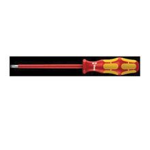 Wera® 05006126002 100 Insulated Slotted Screwdriver, Measurement System: Imperial, 1/4 in Drive, Stainless Steel