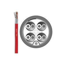 Berk-Tek® LANMARK™-6 10122951 CMR Non-Plenum Rated Category 6 Shielded Riser Cable, 30 VAC, 42 VDC, (4-Pair) 23 AWG Bare Copper Conductor, 1000 ft L
