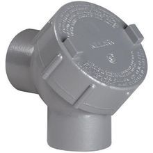 Killark® Y-1 Capped Elbow, 1/2 in Trade, 90 deg, Copper Free Aluminum, Powder Coated