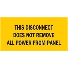 Brady® 88320 Rectangular Lockout Sign, 2-1/4 in H x 4-1/2 in W, Black on Yellow Legend/Background, B-302 Polyester, Surface Mounting