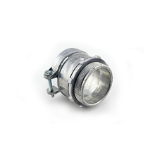 Bridgeport® 416-DC2 Squeeze Conduit Connector, 2 in Trade, Die Cast Zinc, Ball Burnished/Mirror Smooth