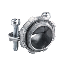 Bridgeport® 650-DC2 Strap Conduit Connector, 3/8 in Trade, For Use With Non-Metallic Cable, Die Cast Zinc, Ball Burnished/Mirror Smooth