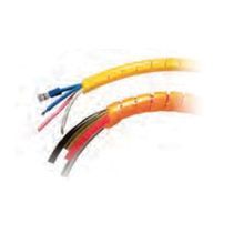 Panduit® T38R-CY Spiral Wrap, 0.38 in Dia x 100 ft L x 0.055 in THK, Polyethylene, Natural
