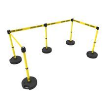 Banner Stakes PL4584 PLUS Barrier Set X5, Yellow 