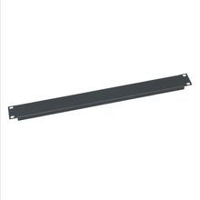 Middle Atlantic® EB1 Blank Flanged Rack Panel, 1-3/4 in H x 19 in W x 0.518 in D, Steel, Black