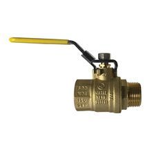 MIDCO 948170L Hydraulic Ball Valve With Vinyl Grip, 0.315 in Nominal, 1/4 in MNPT x 1/4 in FNPT Port, 150 psi WSP, 600 psi WOG Pressure, 2 Ports/Ways, Forged Brass Body