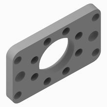 Allen-Bradley MPAI-NA401 Heavy Duty Cylinder Accessory, Mounting Plate, Front Flange, 110 mm