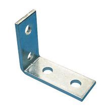 Caddy® L220000EG Corner Angle Bracket, 4 Holes, 4-1/8 in L x 3-1/2 in W, Steel