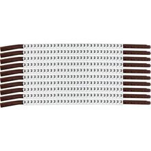 Brady® SCN15-3 Clip Sleeve™ Pre-Printed Wire Marking Sleeve, 0.154 to 0.177 in Wire, Nylon, 3 Legend