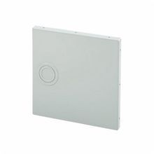 Hoffman F44GCPNK F40PF Closure Plate, 4 x 4 in, For Use With Type 1 Painted Wireway Fittings, Steel, Gray
