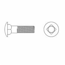 BBI 781180 Passivated Carriage Bolt, Measurement System: Imperial, 5/16-18 Thread, 1 in Length Under Head, Stainless Steel, A2 (18-8) Grade