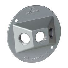 Red Dot® S213E-15R Standard Lampholder Cover With Gasket, Screws and Plugs, 4-1/8 in Dia, 11/16 in D, Aluminum