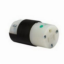 Hubbell® Insulgrip® HBL8219C Straight Blade Connector, 125 VAC, 15 A, 2 Pole, 3 Wires, Black