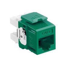 eXtreme® QuickPort® 61110-RV6 8-Position 8-Conductor Jack, 1 Port, Solid/Stranded Conductor, Plastic