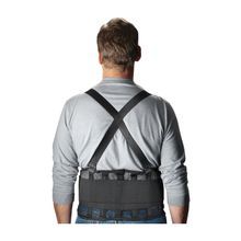 PIP® 290-440S Back Support Belt, S Fits Waist Size: 32 to 36 in, 9 in W, Nylon Mesh, Black, Hook and Loop Closure