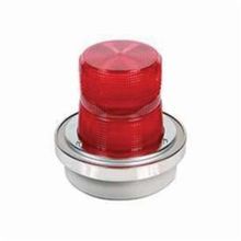 Edwards Signaling™ ADAPTABEACON 50R-N5-40WH Flashing Beacon, 120 VAC, Halogen Lamp, 6 in Dia, Surface Mount, Red