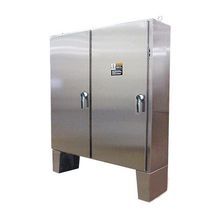 nVent HOFFMAN A72X7318SSLPN4 A21S4 2-Door Disconnect Enclosure, 72.12 in L x 73-3/4 in W x 18.12 in D, NEMA 4X, 304 Stainless Steel