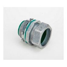 Bridgeport® 254-RT2 Compression Connector, 1-1/2 in Trade, Die Cast Zinc, Ball Burnished/Mirror Smooth