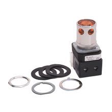 Rockwell Automation 800T-QAH2A Illuminated Pushbutton, 30.5 mm, 1NO-1NC Contact Configuration, Extended Head with Guard Operator, Amber