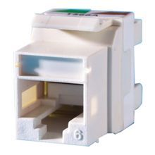 Ortronics® KS6A-88 Keystone Jack, Cloud White