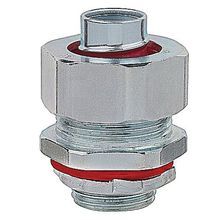 ABB LT50T-SC Insulated Straight Liquidtight Conduit Connector, 1/2 in Trade, Steel, Zinc Plated