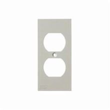 Hubbell® KP8 1-Gang Duplex Low Profile Faceplate, For Use With: Hubbell Non-Metallic Raceway and BaseTrak® Multi-Channel Raceway, Plastic, Office White