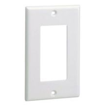 Panduit® Pan-Way® CPGWH 1-Gang 1-Port Rectangular GFCI Faceplate, For Use With: Panduit® Pan-Way® Surface Raceways and Junction Boxes, ABS, White