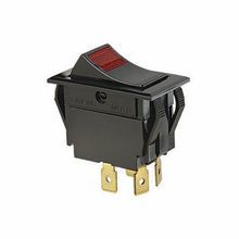 IDEAL® 774056 Rocker Switch, 15/10 A, 125/250 VAC Electrical Rating, DPST Contact Configuration, 2 Pole