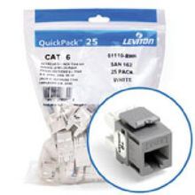 eXtreme® QuickPort® QuickPack® 61110-BG6 UTP Connector, Cat 6+ Module, Panel Mounting, 1 Ports, Plastic, Gray