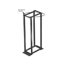 Hoffman E4DR19FM45U 4-Post Open Frame Rack, 83.88 in H x 19 in W x 20-1/4 in D, 2500 lb