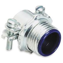 T&B® 3303M 2-Screw Cable Connector, 3/4 in Trade, Cable Openings: 0.53 to 0.75 in, Steel, Electroplated Zinc