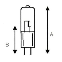 Sylvania STARLITE 20T3Q/CL/AX-12V/58694 Quartz Halogen Lamp, 20 W Wattage, Bi-Pin G4 Lamp Base, Tungsten Halogen Lamp, T3 Shape, 320 Lumens