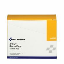 Pac-Kit® 3-200 Sealed Sterile Gauze Pad, Wall Mounting, 10 Components, Steel Case, 3-1/8 in H x 4 in W x 1-1/2 in D