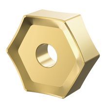 Kennametal® 3763728 Dodeka™ 12-Cutting Edge Milling Insert, HNPJ Insert, 535 Insert, Solid Carbide, Manufacturer's Grade: KCPK30, Hexagon Shape, Material Grade: C1/C5/C6