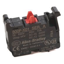 Rockwell Automation 800F-X01 Contact Block, 22.5 mm, 1NC Contact Configuration