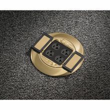 Wiring Device-Kellems ScrubShield™ S1CFCBRS SystemOne Universal Poke-Through Cover, 8 in Dia, Cast Aluminum