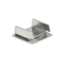 Kindorf® G-967 Blank End Cap, 1.548 in L x 1.312 in W, For Use With: 1-1/2 in Deep Channel, Steel, Galv-Krom®