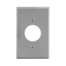 Wiring Device-Kellems P7GY Standard Wallplate, 1 Gang, Polycarbonate, Gray