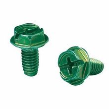 IDEAL® 30-3194 Combination Grounding Screw, Measurement System: Imperial, #10-32 Thread, 3/8 in OAL, Hex Head, Steel, Hex Drive, Zinc Plated