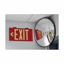 Brady® BradyGlo™ 90885B High Performance Exit Sign, 8-1/4 in H x 15-1/4 in W, Red Legend/Background, B-355 Glow-In-The-Dark Plastic, Surface Mounting